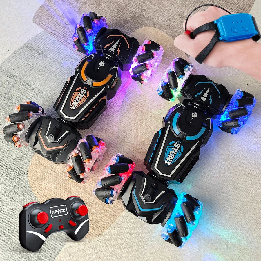 4WD Remote Control Stunt Car with Drift and Lights - Perfect Gift for Kids Aged 6-12!