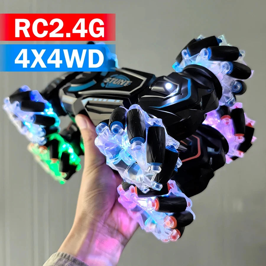4WD Remote Control Stunt Car with Drift and Lights - Perfect Gift for Kids Aged 6-12!