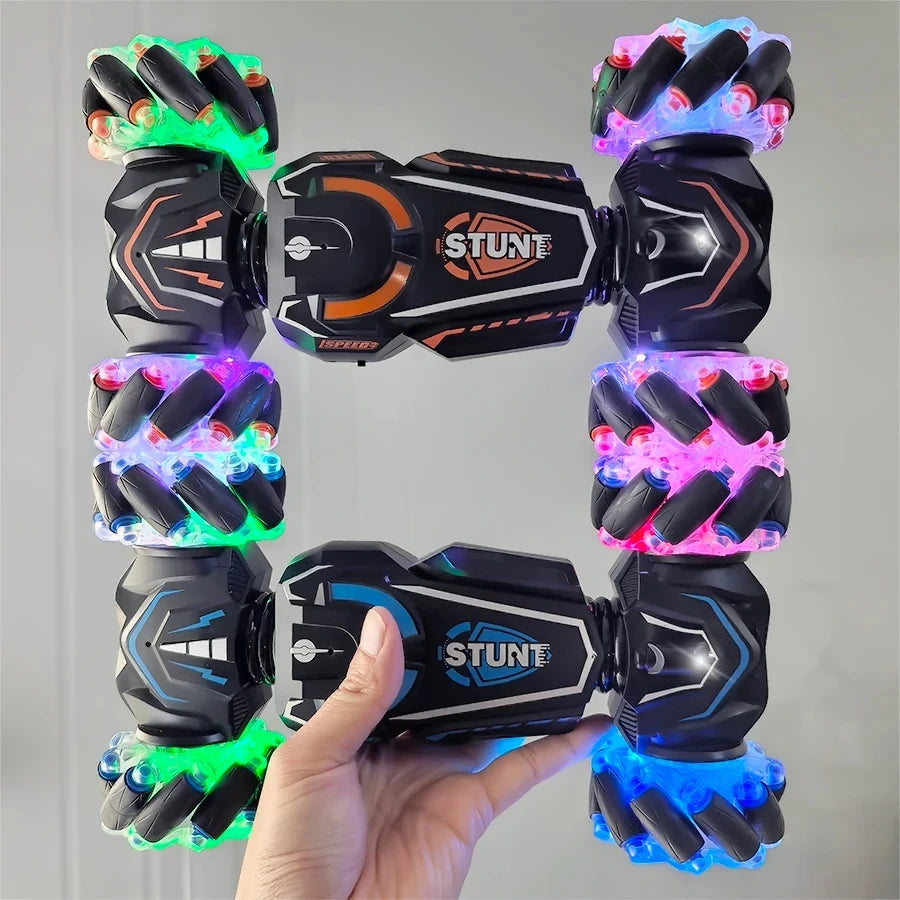 4WD Remote Control Stunt Car with Drift and Lights - Perfect Gift for Kids Aged 6-12!